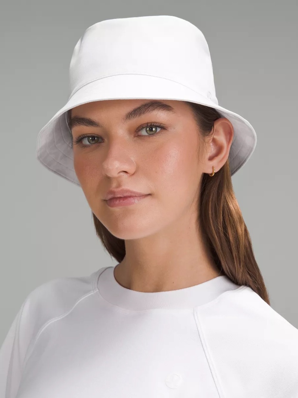 Lululemon Both Ways Bucket Hat in White/Bone Travel Reversible Sun Protect Hat